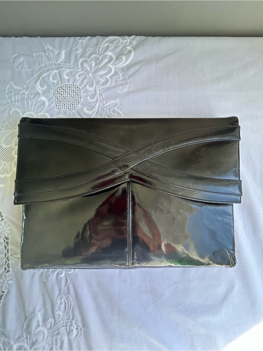 Leather Purse Envelope 8 x12 with shoulder straps Mastercraft Made in Canada